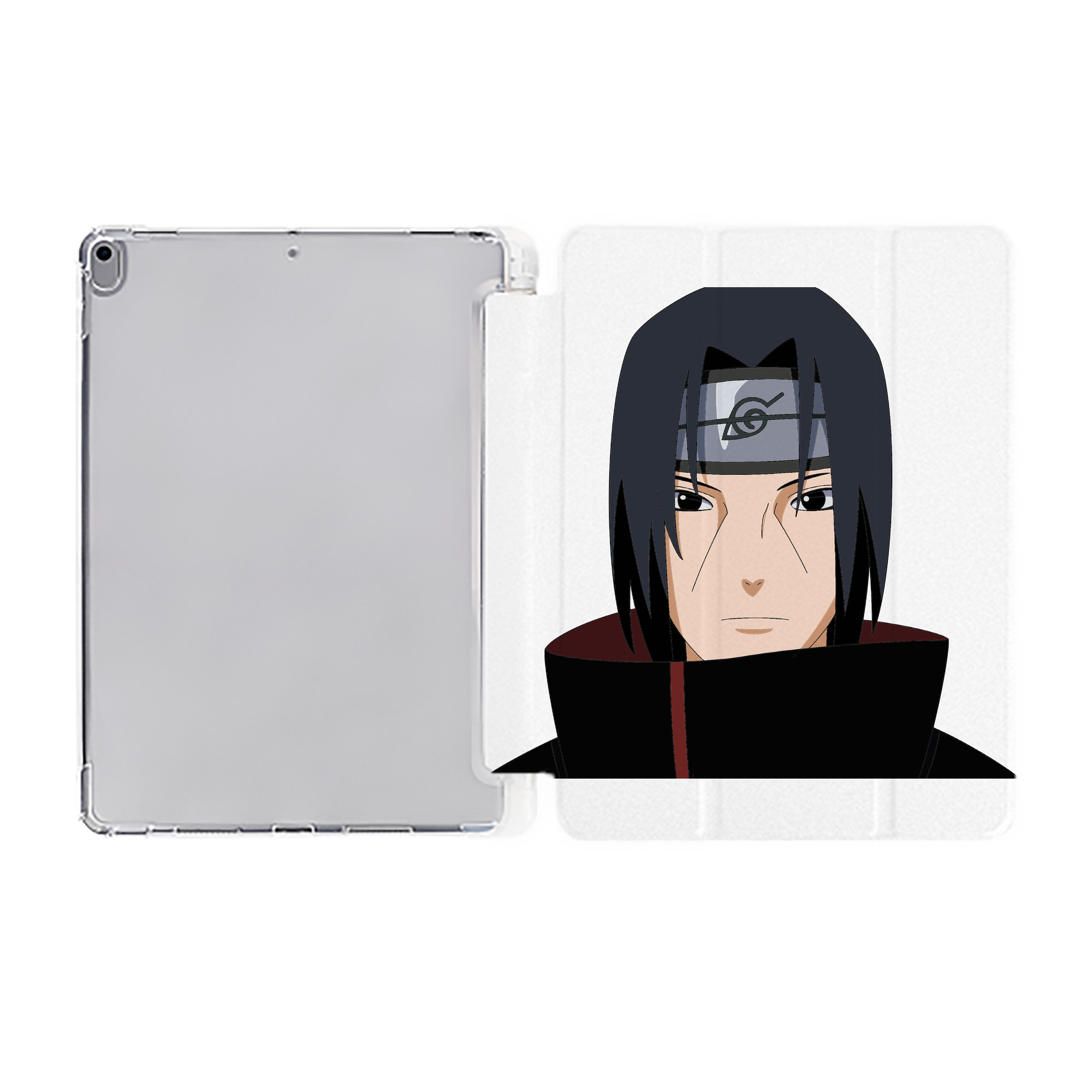 （画像用） NARUTO -ナルト- うちは イタチ Uchiha Itachi IPad ケース ペン収納付き 三つ折りスタンド PUレザー×シリコン 対応機種9.5/10.5/10.9インチ